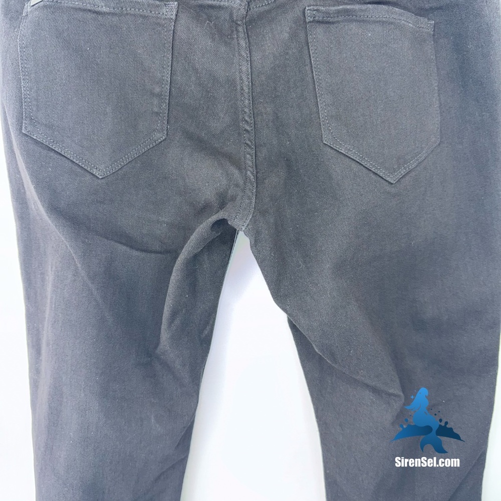 1225 NWT Chic Denim Skylar Corset Skinny Jeans Faux Leather Hybrid - 16S - Black - Picture 11 of 16